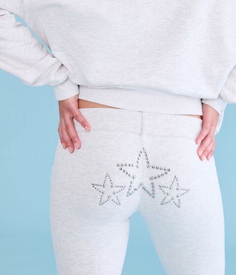 Demetra for Aero Star Studded Fit & Flare Sweatpants Demetra for Aero Star Studded Fit & Flare Sweatpants