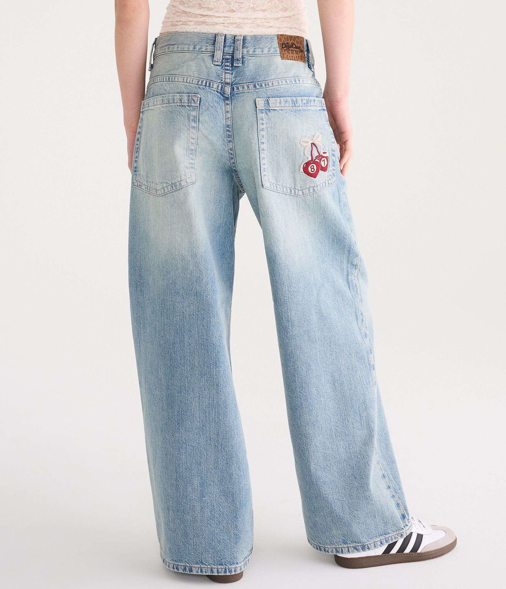 D&eacute;j&agrave; For Aero Low-Rise Super Baggy 8-Ball Cherries Jean