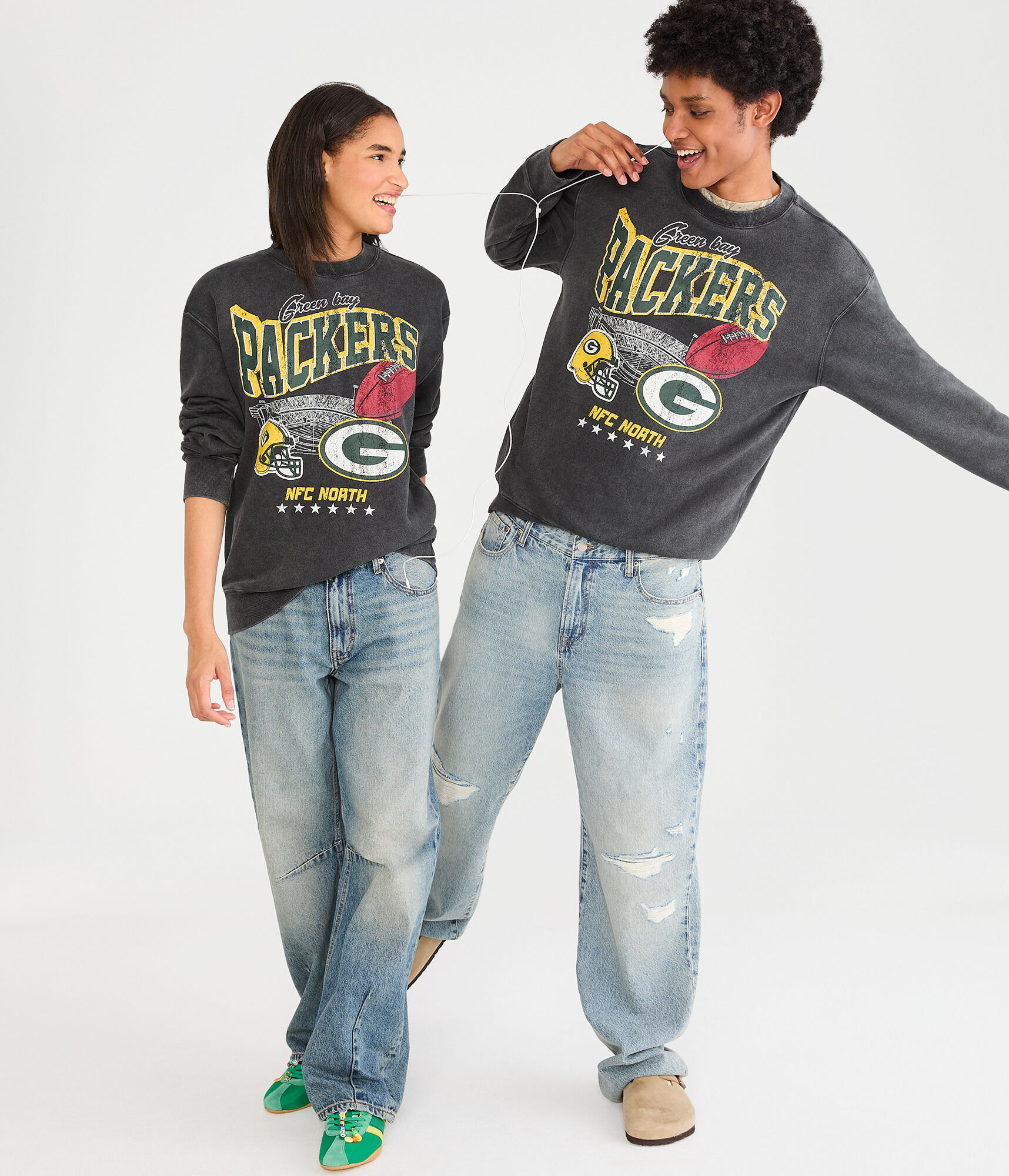 Green Bay Packers Stadium Crew Sweatshirt