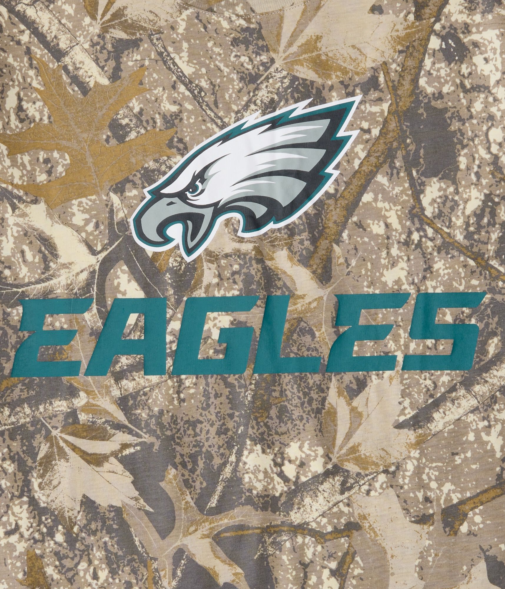 Philadelphia Eagles Forest Camo Relaxed Graphic Tee