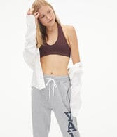 Ribbed Seamless Halter Bralette