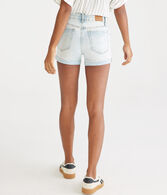 Premium Seriously Stretchy High-Waisted Denim Midi Shorts