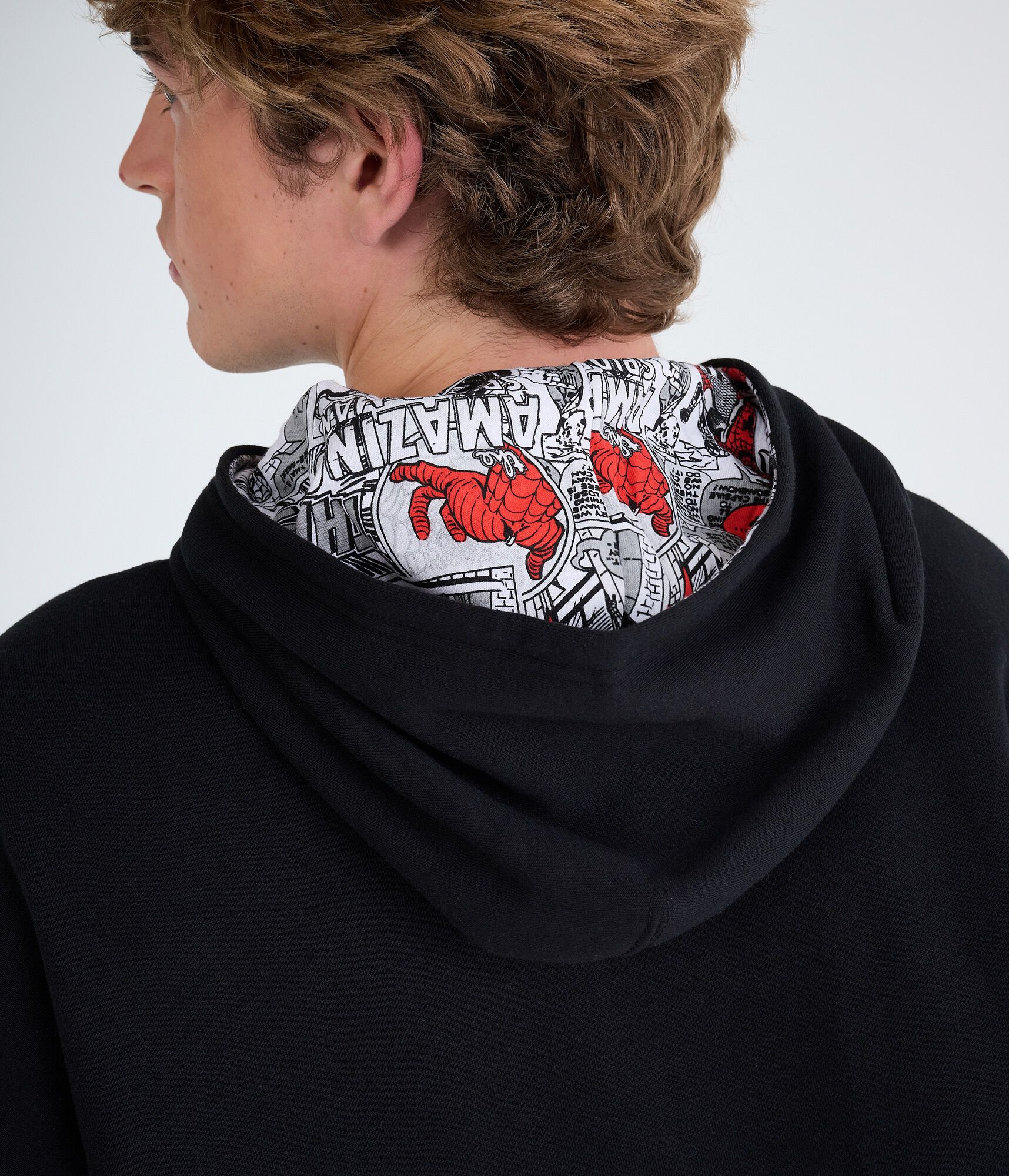 Marvel | A&eacute;ropostale Spider-Man Silhouette Boxy Pullover Hoodie