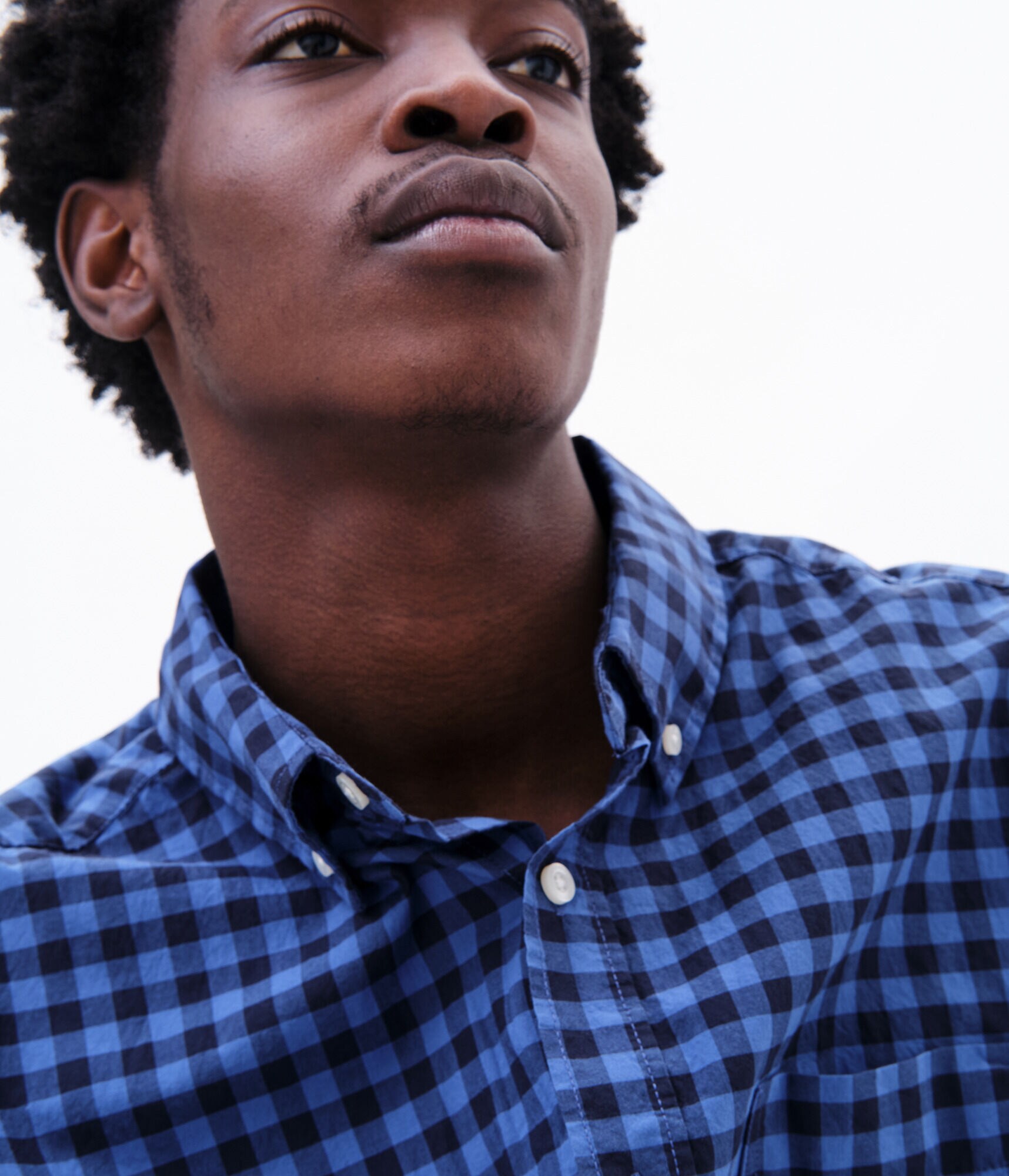 Gingham Button-Down Shirt