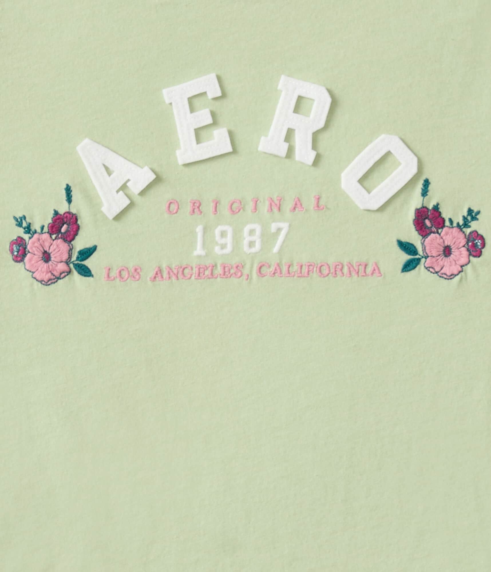 Aero Arch Floral Appliqué Graphic Tee