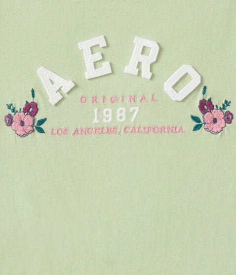 Aero Arch Floral Appliqué Graphic Tee Aero Arch Floral Appliqué Graphic Tee