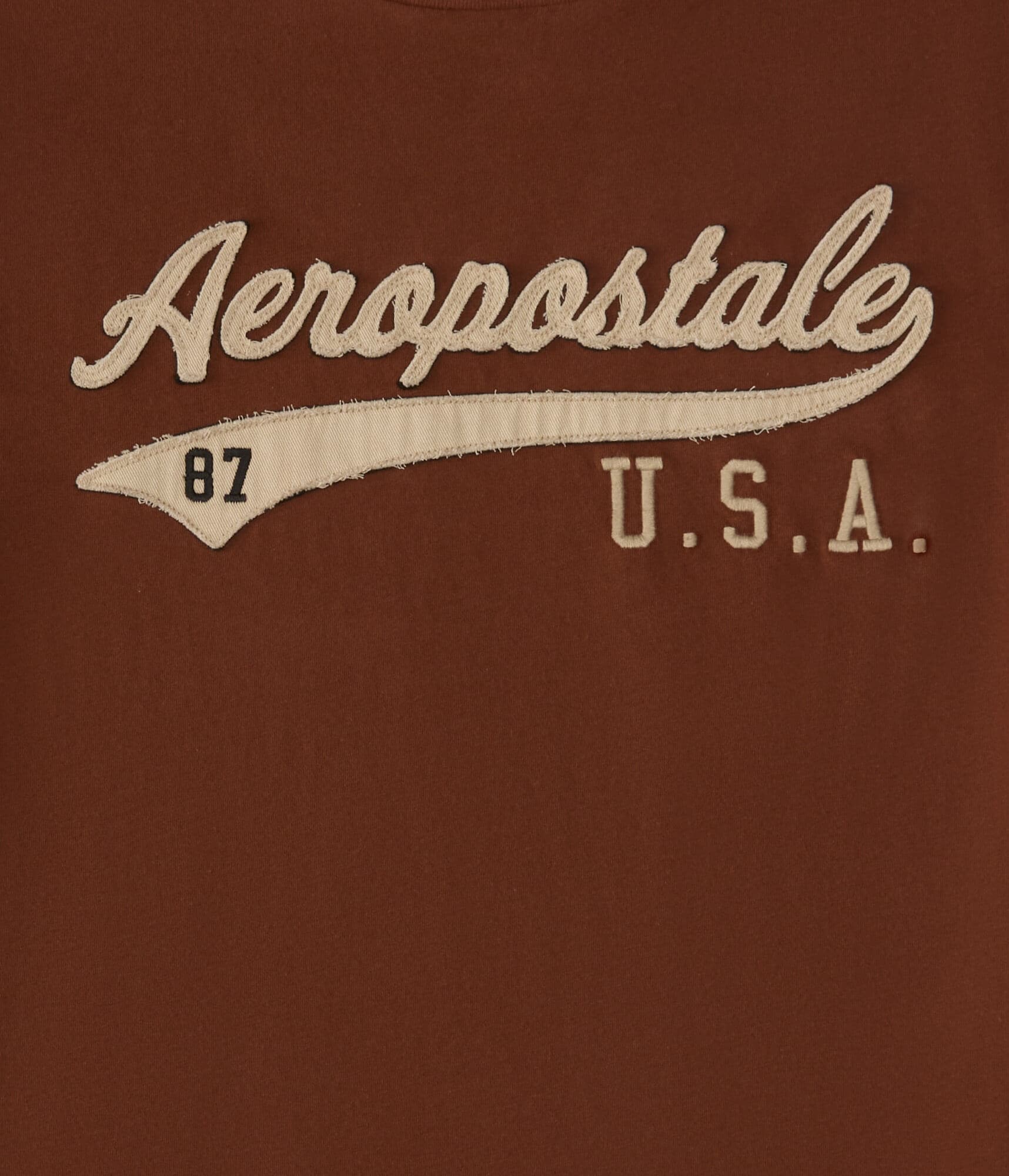 Aeropostale USA Script Appliqué Graphic Tee