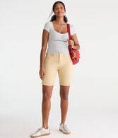 Curvy Seriously Stretchy High-Rise Uniform Bermuda Shorts