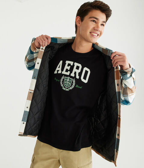 Aero Athletic Crest Appliqué Graphic Tee Aero Athletic Crest Appliqué Graphic Tee
