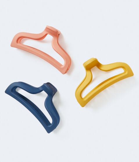Large Matte Claw Hair Clip 3-Pack Large Matte Claw Hair Clip 3-Pack