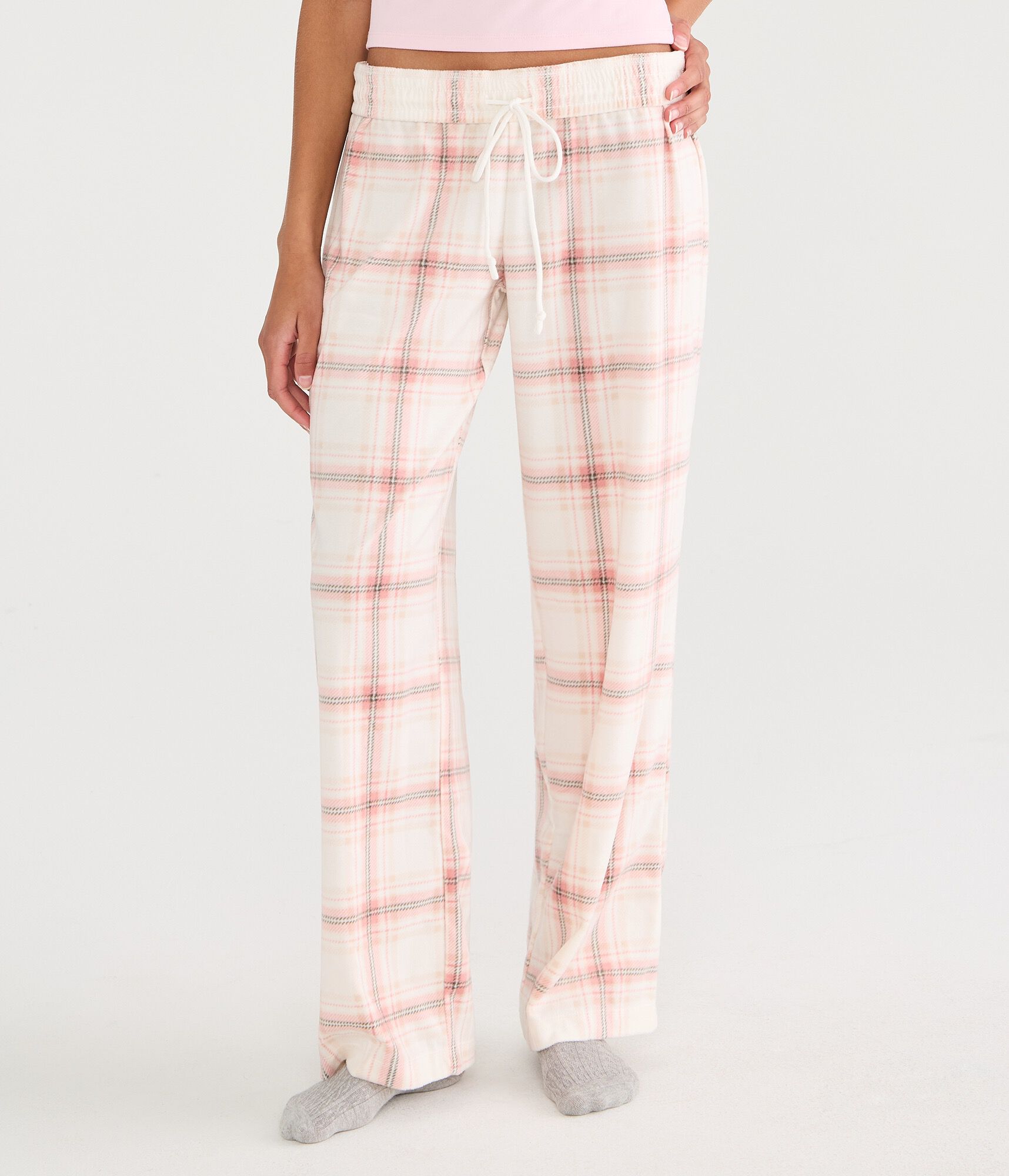 Plaid Polyfleece Sleep Pants