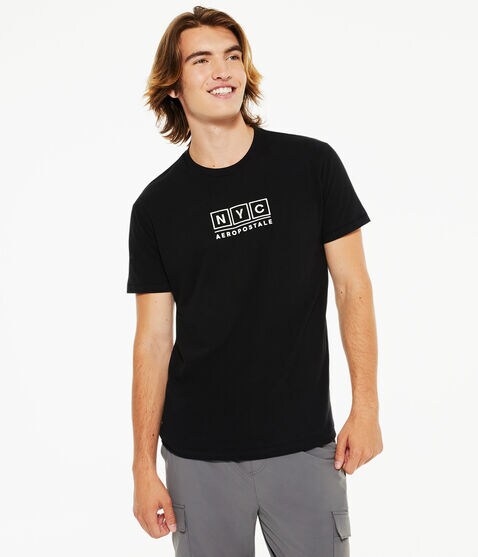 NYC Block Box Logo Graphic Tee NYC Block Box Logo Graphic Tee