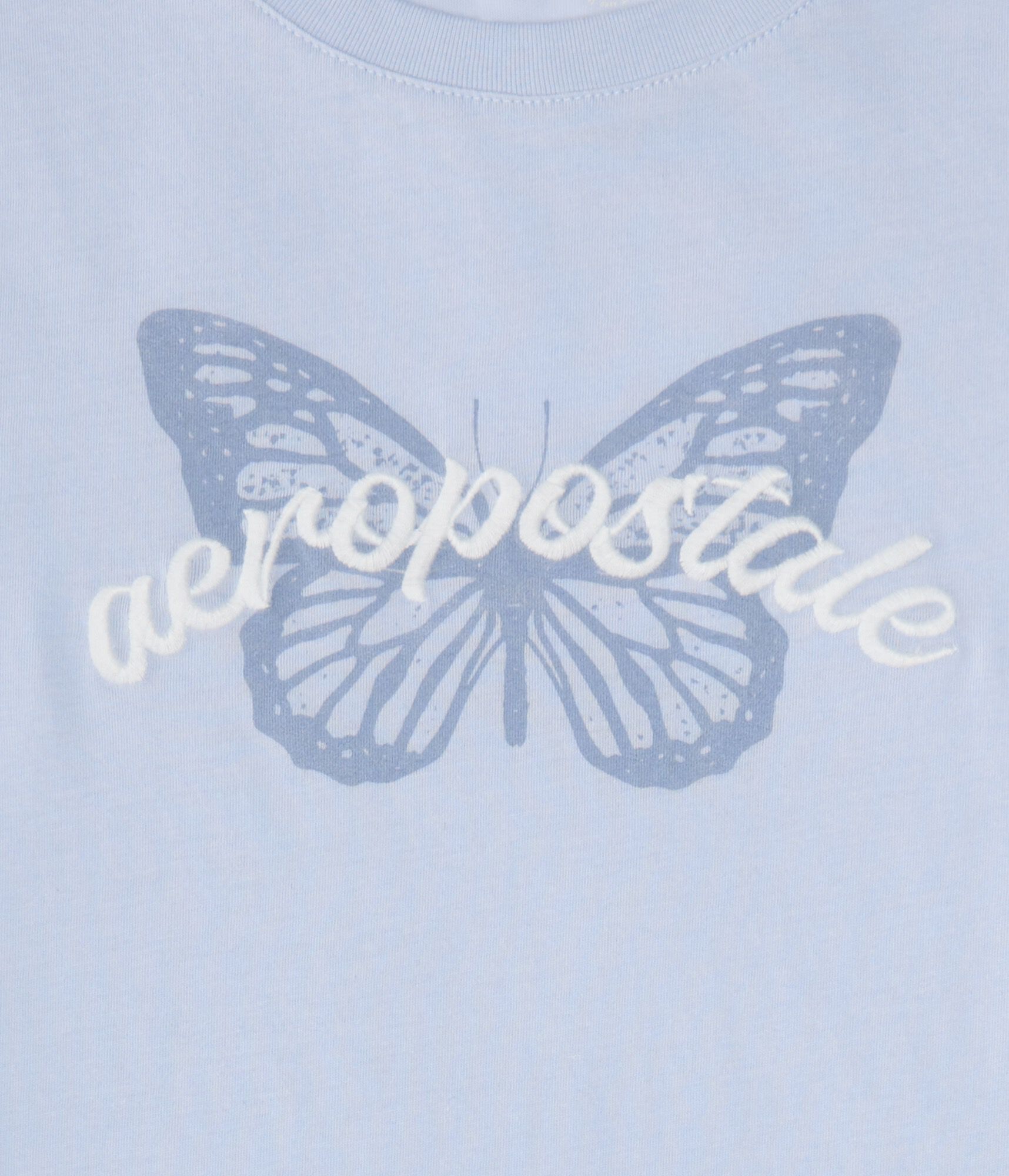 Aeropostale Script Butterfly Graphic Tee