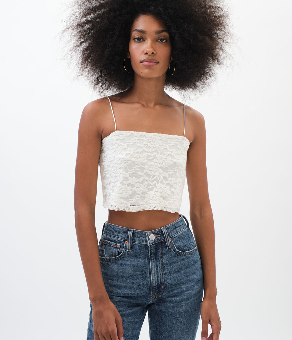 Lace Cropped Cami***