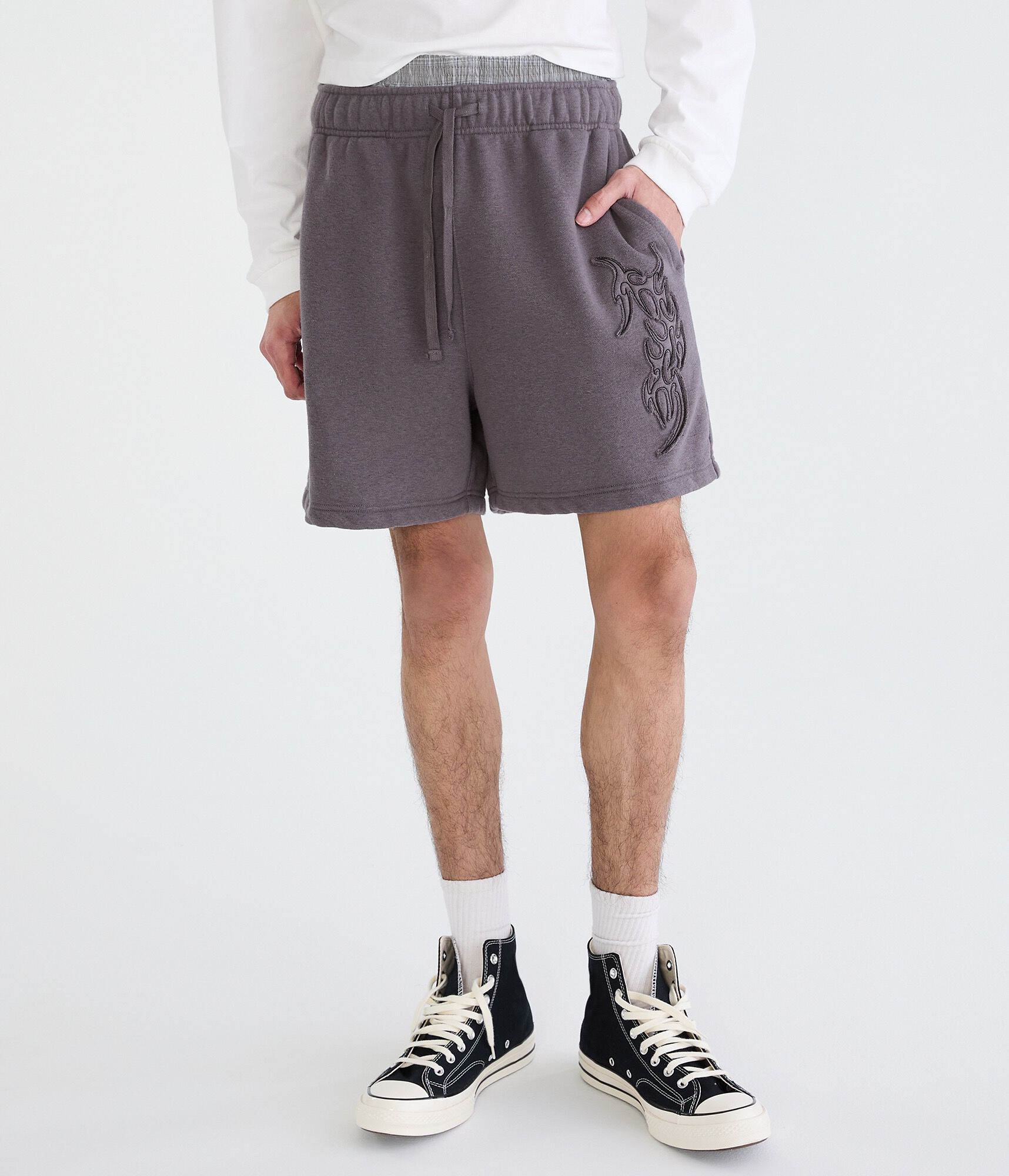 Cloud Soft Tattoo Fleece Shorts