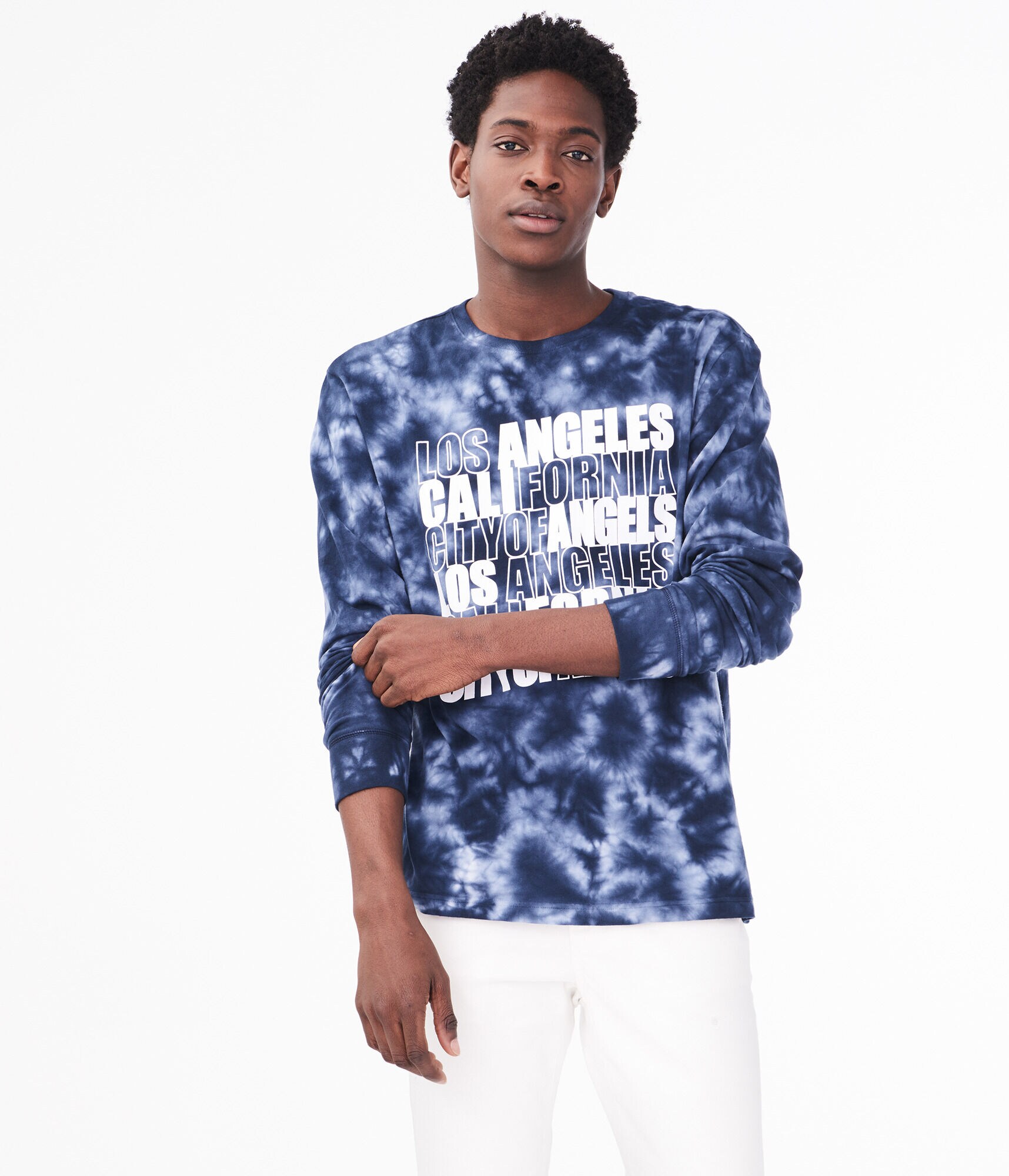 Long Sleeve Los Angeles Tie-Dye Graphic Tee