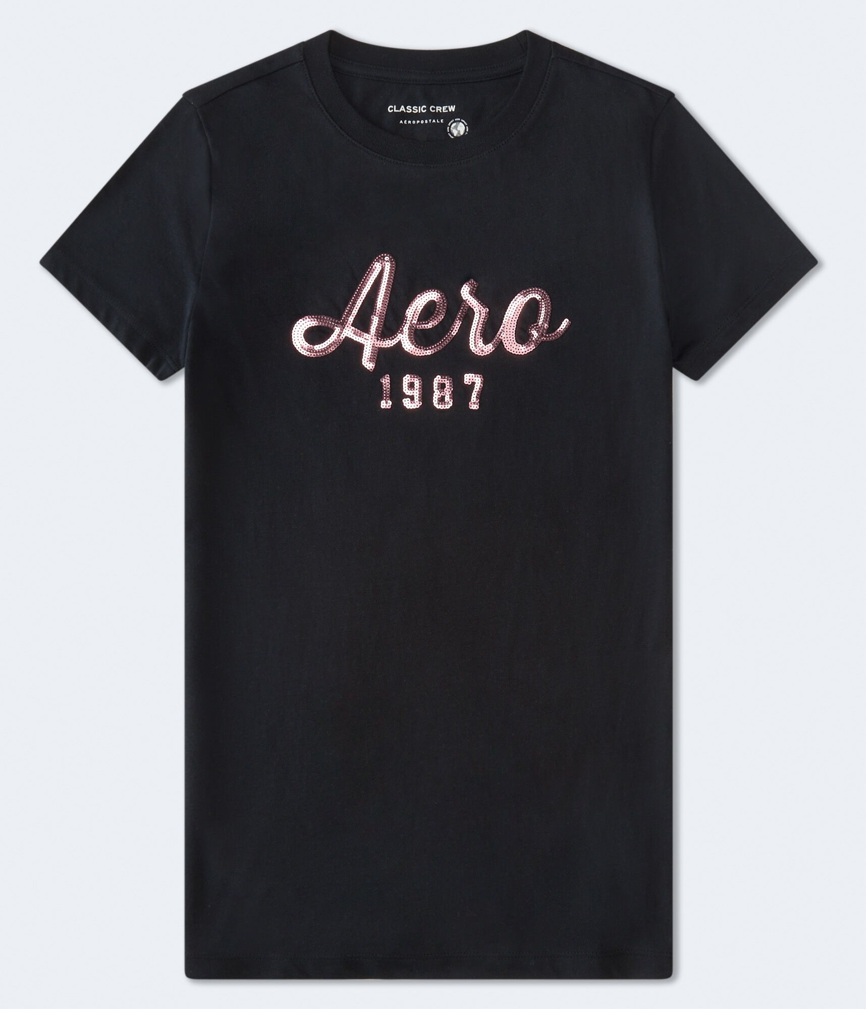Aero 1987 Sequin Graphic Tee