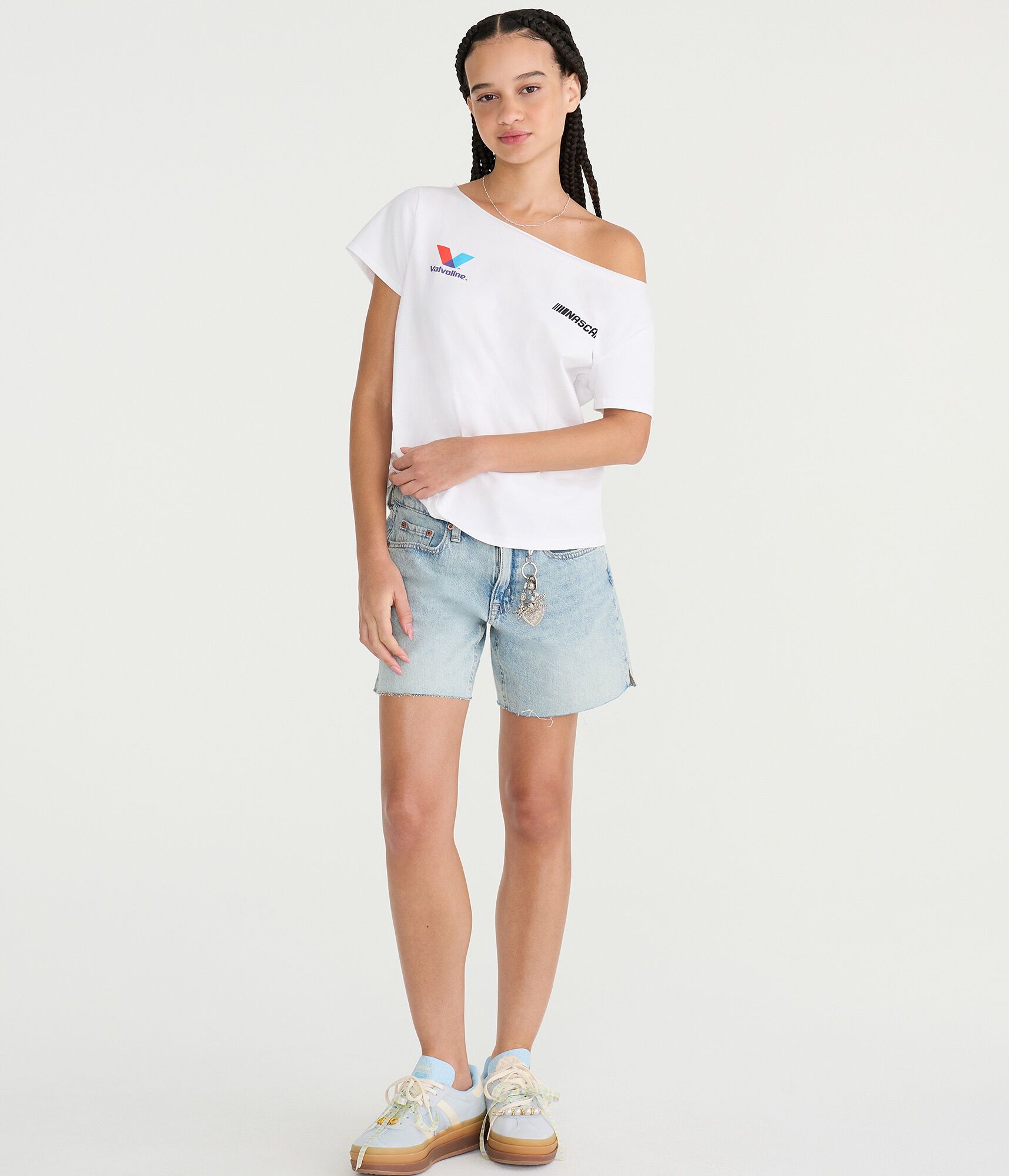 NASCAR Team Valvoline Off-The-Shoulder Graphic Tee