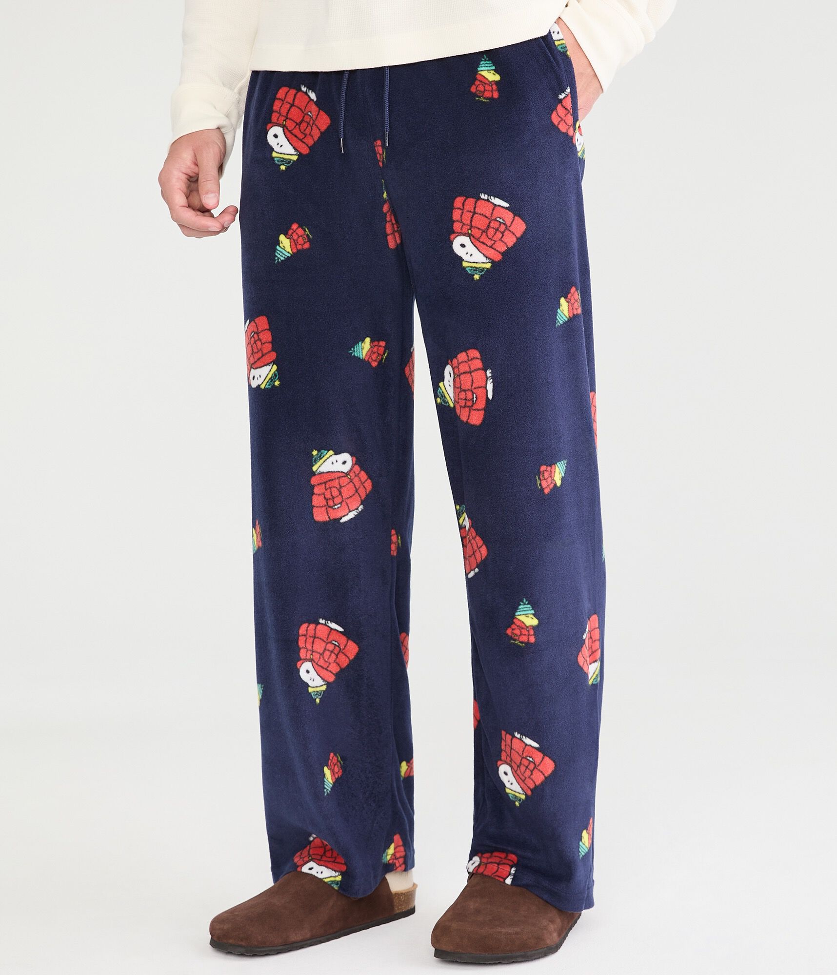 Snoopy Puffer Coat Polyfleece Sleep Pants