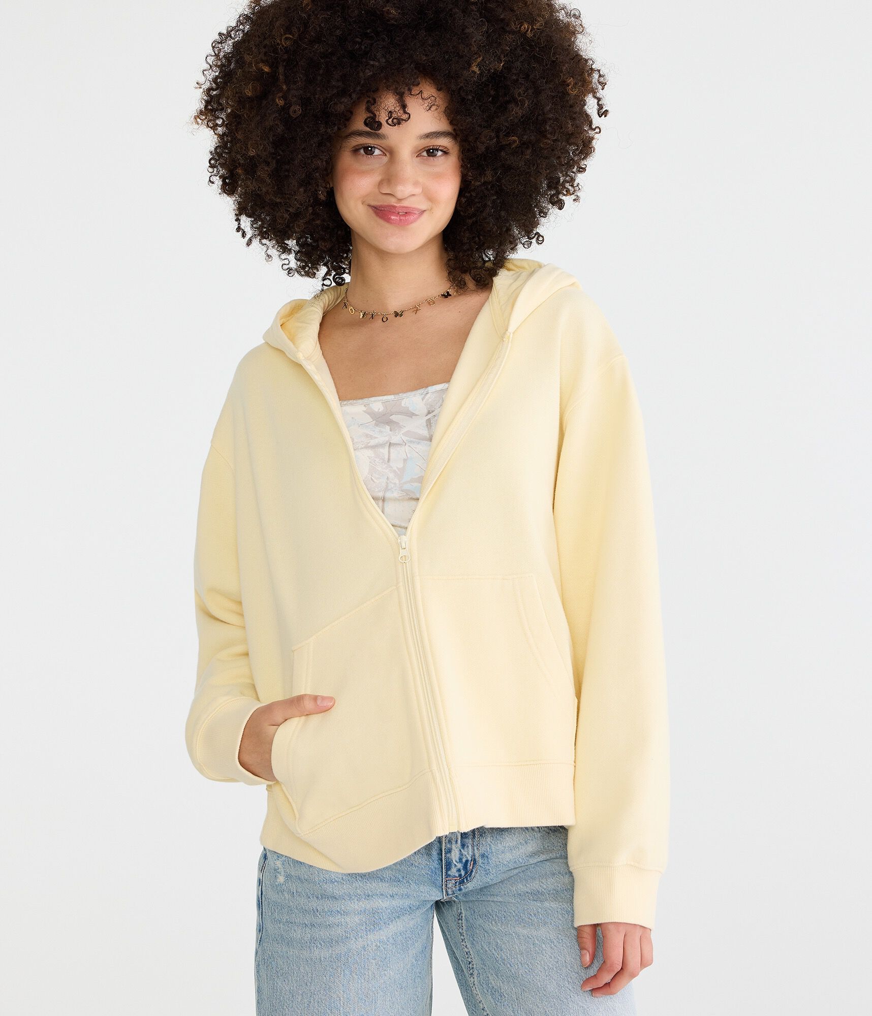Cloud Soft Oversized Full-Zip Hoodie