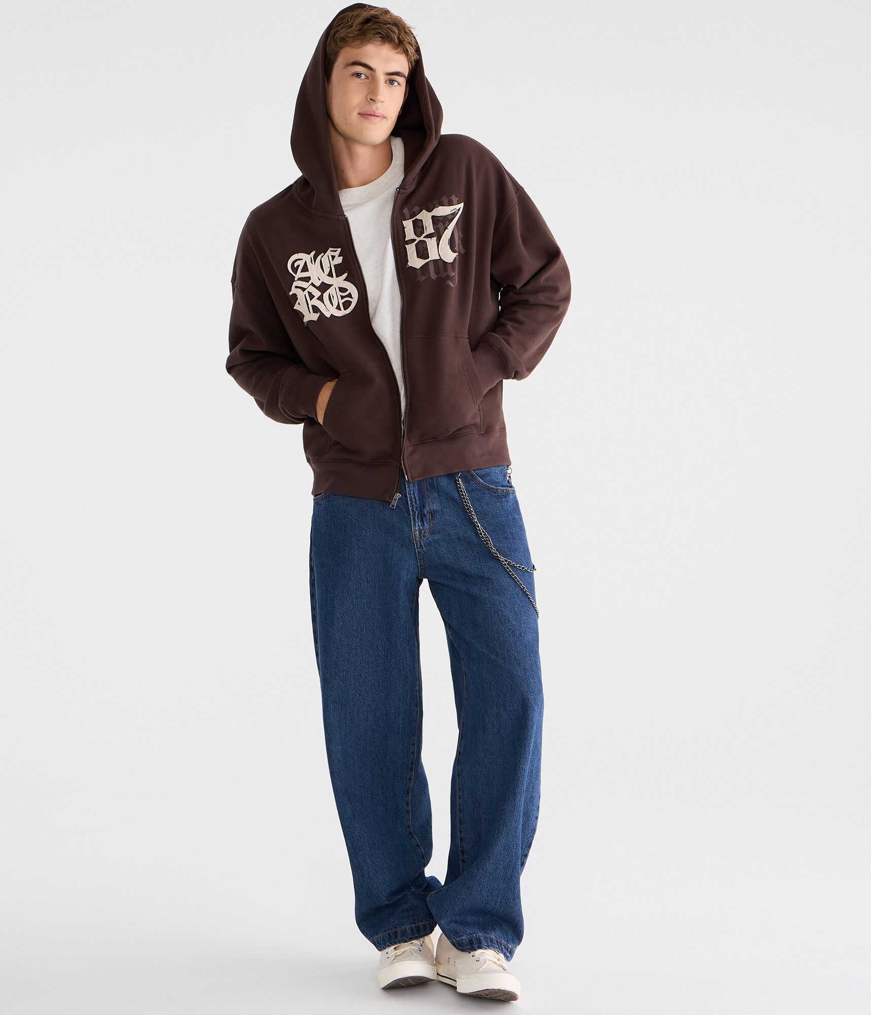 Gothic Aero 87 Boxy Full-Zip Hoodie