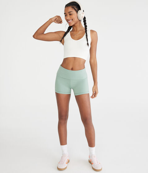Air Soft Fold-Over Booty Shorts Air Soft Fold-Over Booty Shorts