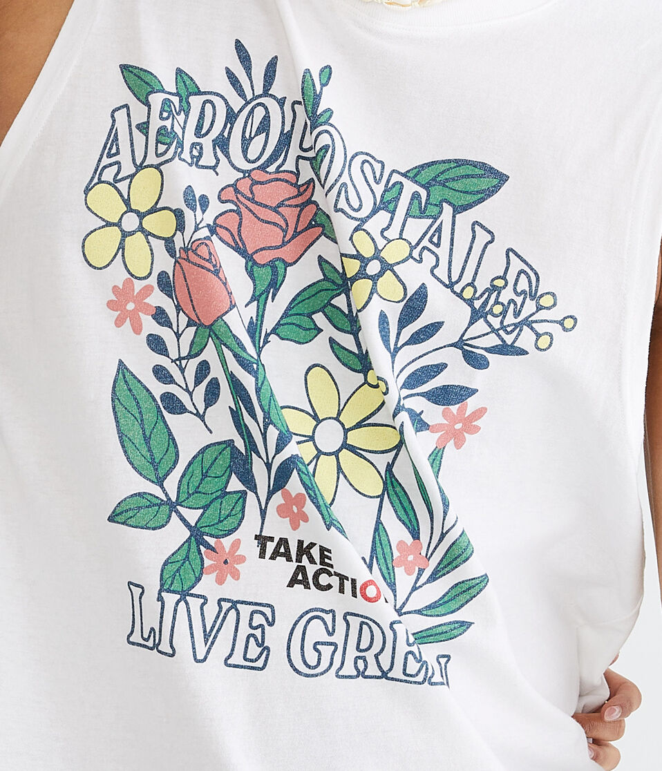 AERO | GLOBAL CITIZEN® Live Green Relaxed Muscle Tank