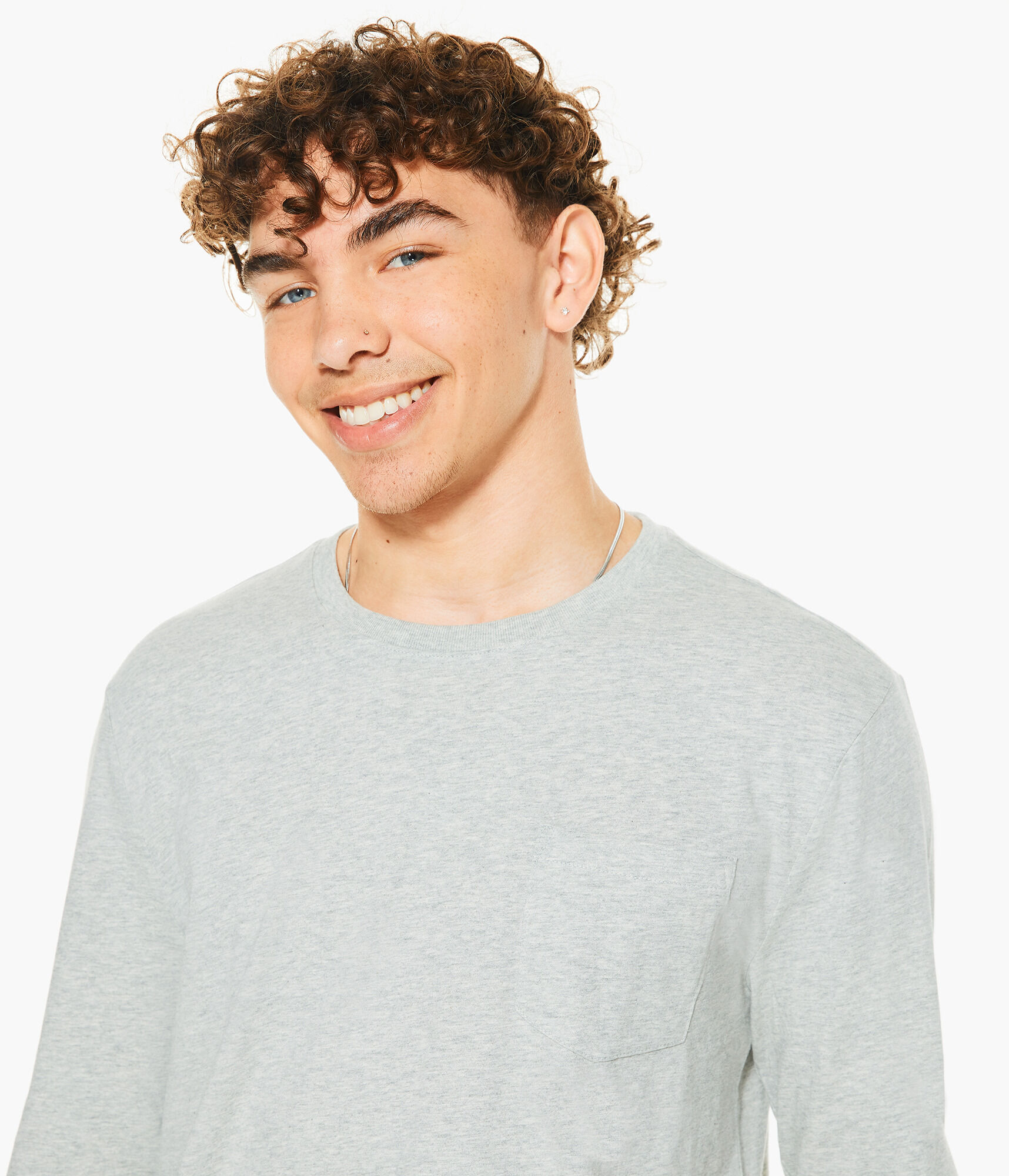 Long Sleeve Pocket Crew Tee 3-Pack