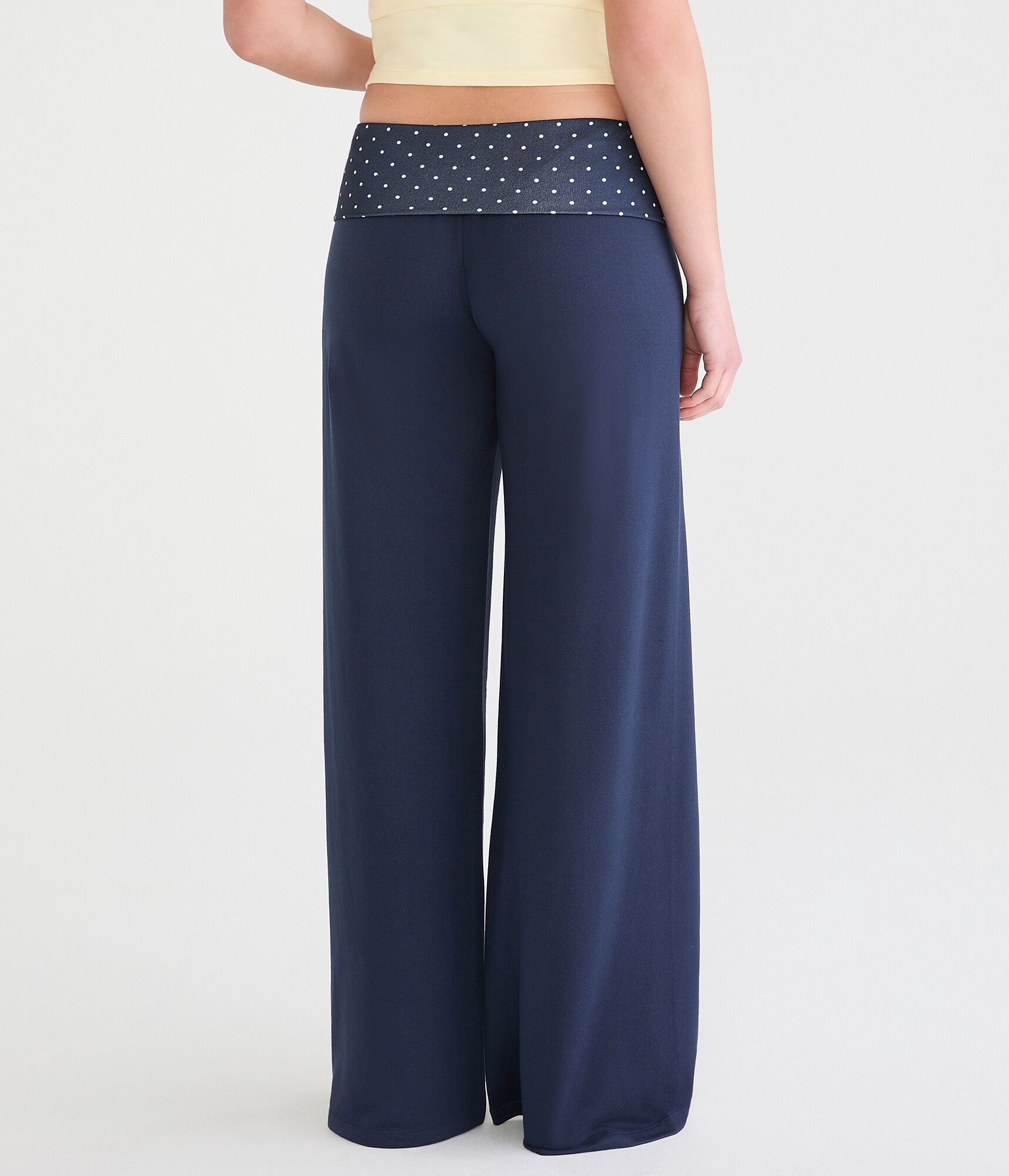 Floral Fold-Over Sleep Pants