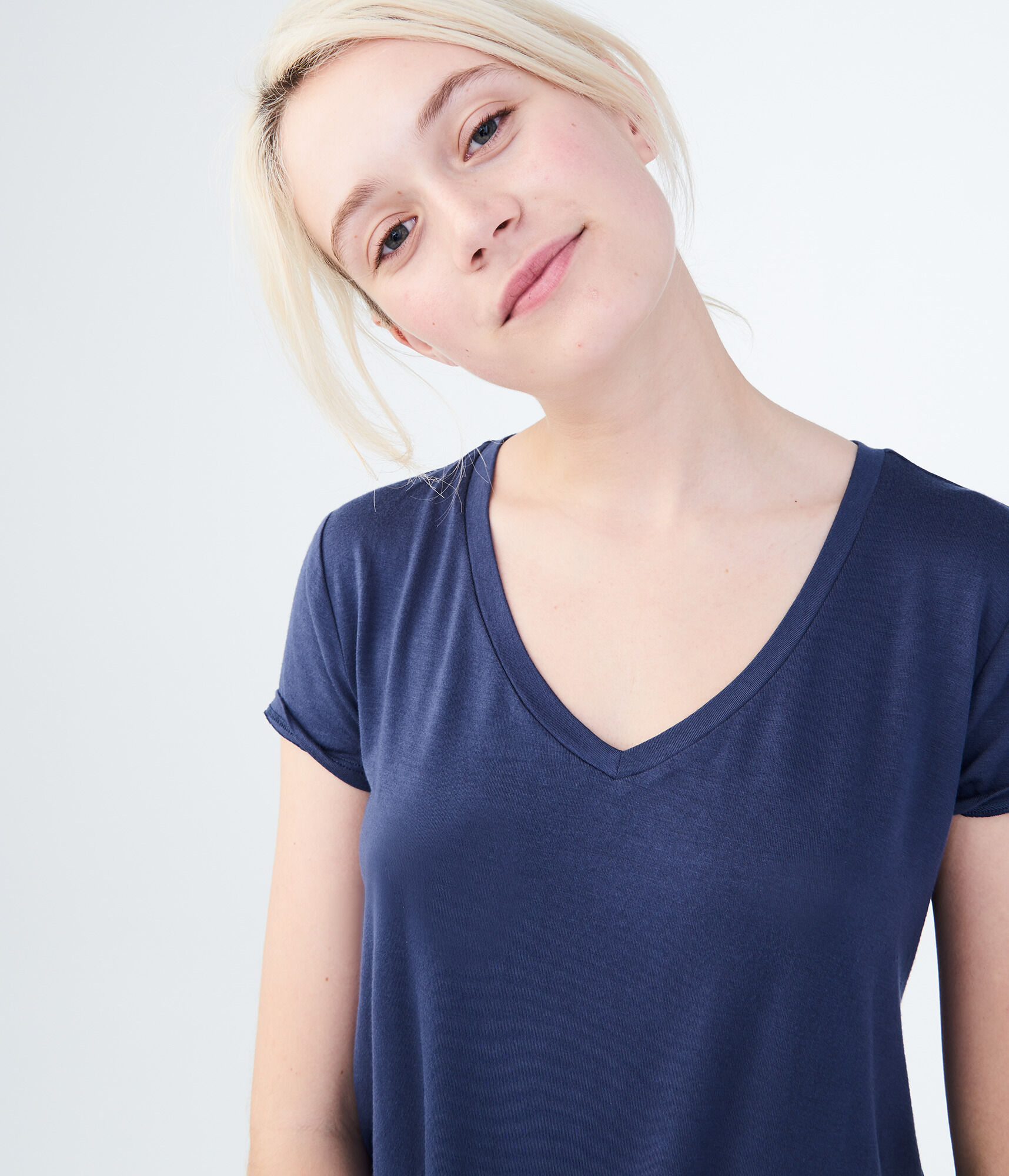 Seriously Soft Solid V-Neck Tee