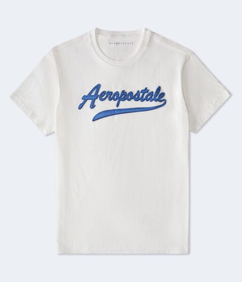 Aeropostale Script Logo Appliqué Graphic Tee Aeropostale Script Logo Appliqué Graphic Tee