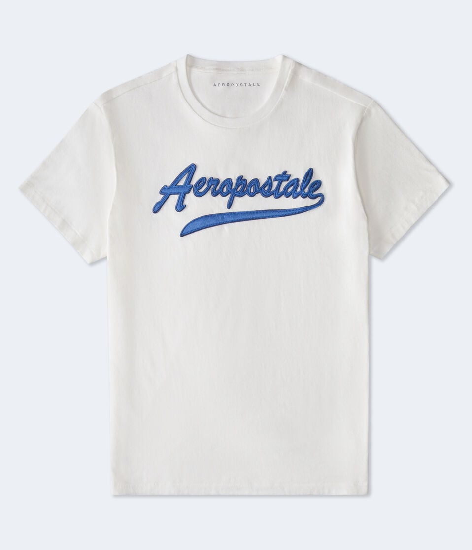 Aeropostale Script Logo Appliqué Graphic Tee