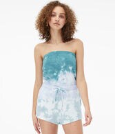 Tie-Dye Strapless Romper