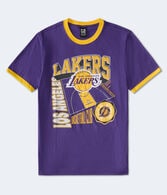 Los Angeles Lakers Relaxed Ringer Graphic Tee