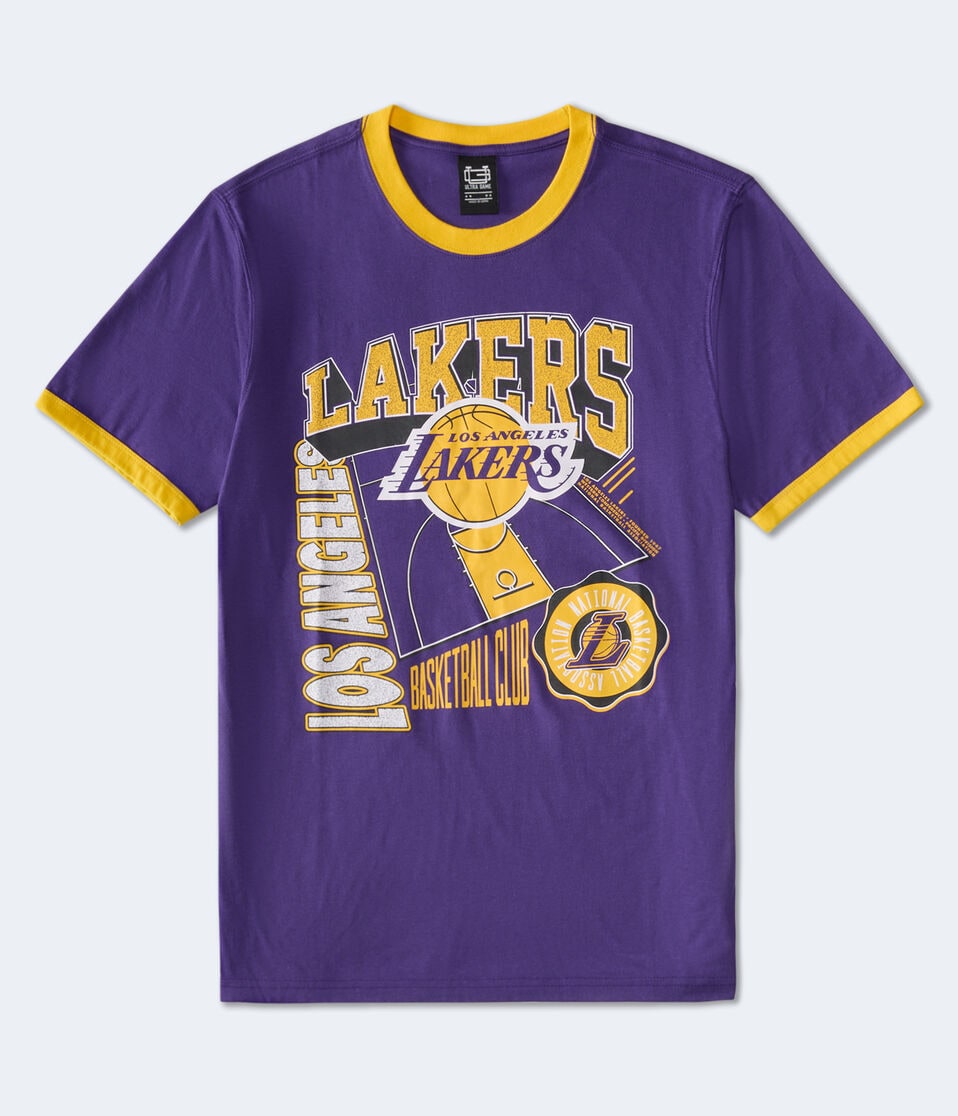 Los Angeles Lakers Relaxed Ringer Graphic Tee