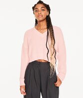 Ribbed V-Neck Sweater