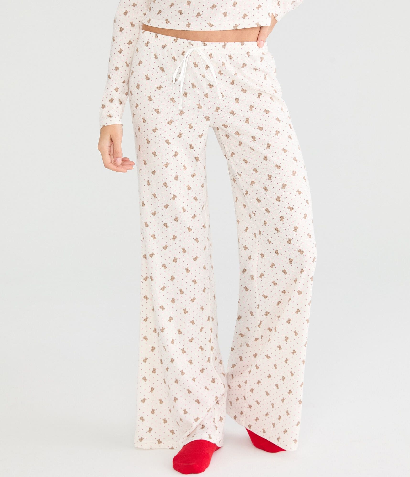 Teddy Bear Pointelle Sleep Pants