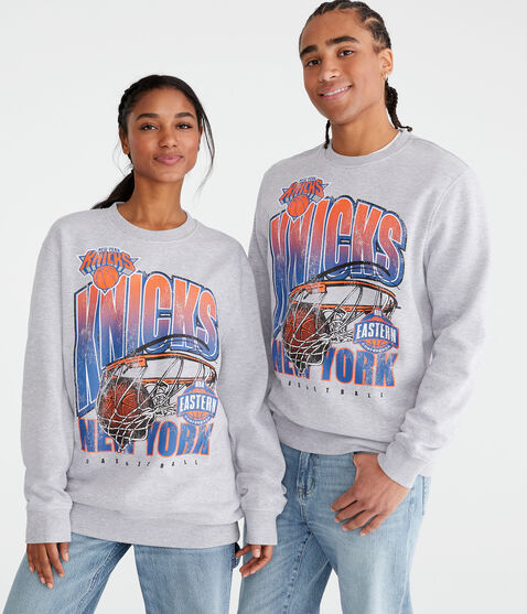 New York Knicks Net Crew Sweatshirt New York Knicks Net Crew Sweatshirt