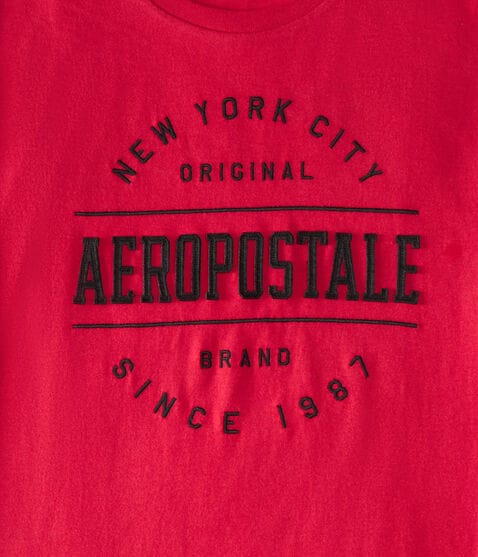 Aeropostale NYC Circle Appliqué Graphic Tee