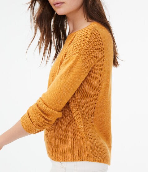 Pointelle Mix Sweater Pointelle Mix Sweater