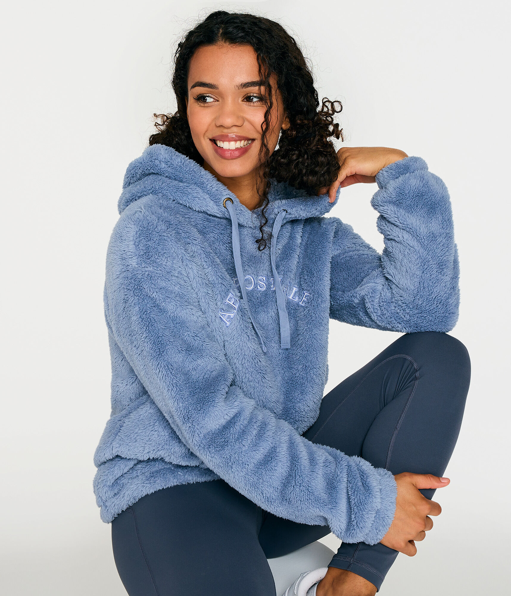 Aeropostale Sherpa Pullover Hoodie