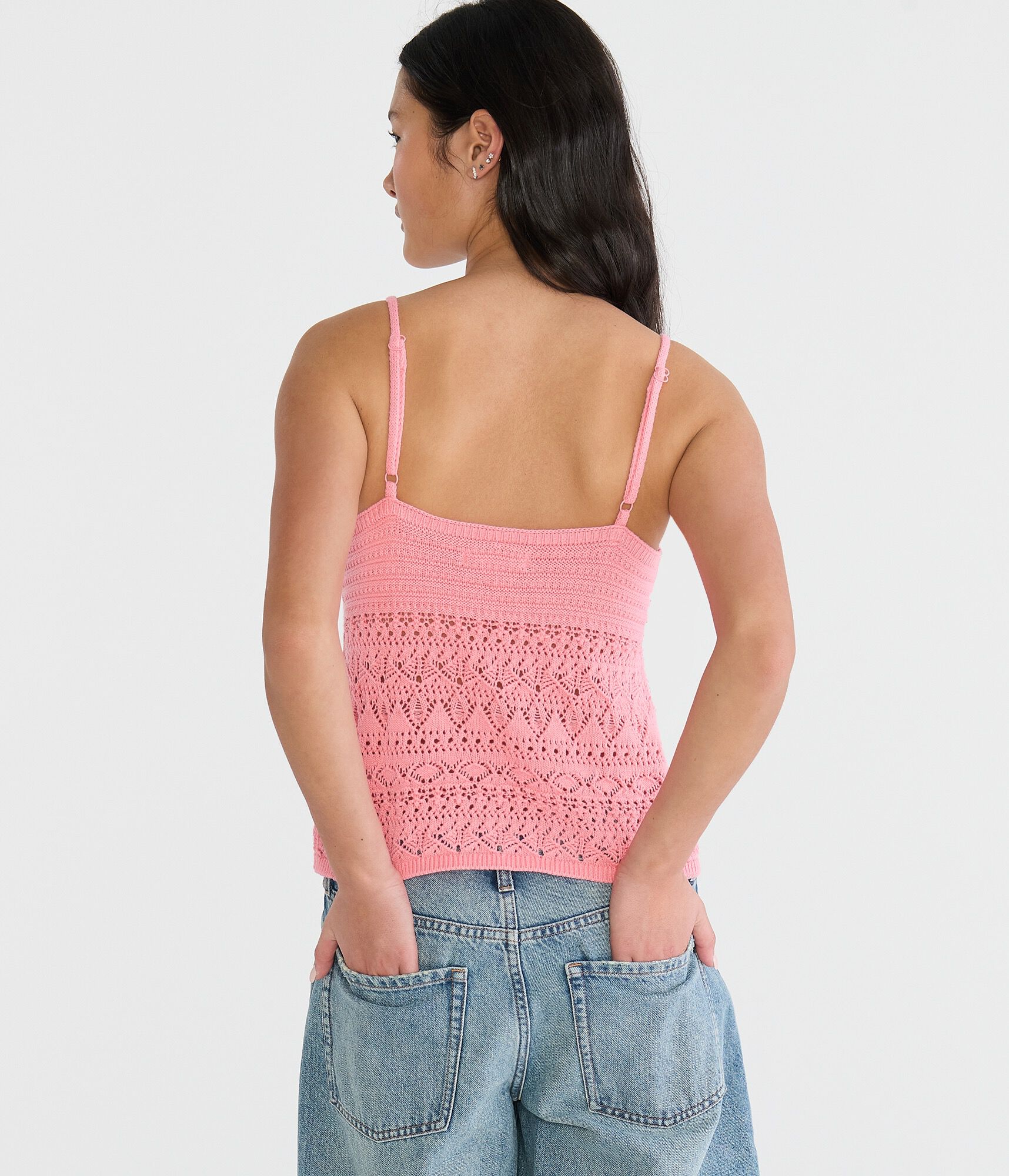 Babydoll Sweater V-Neck Tank Top