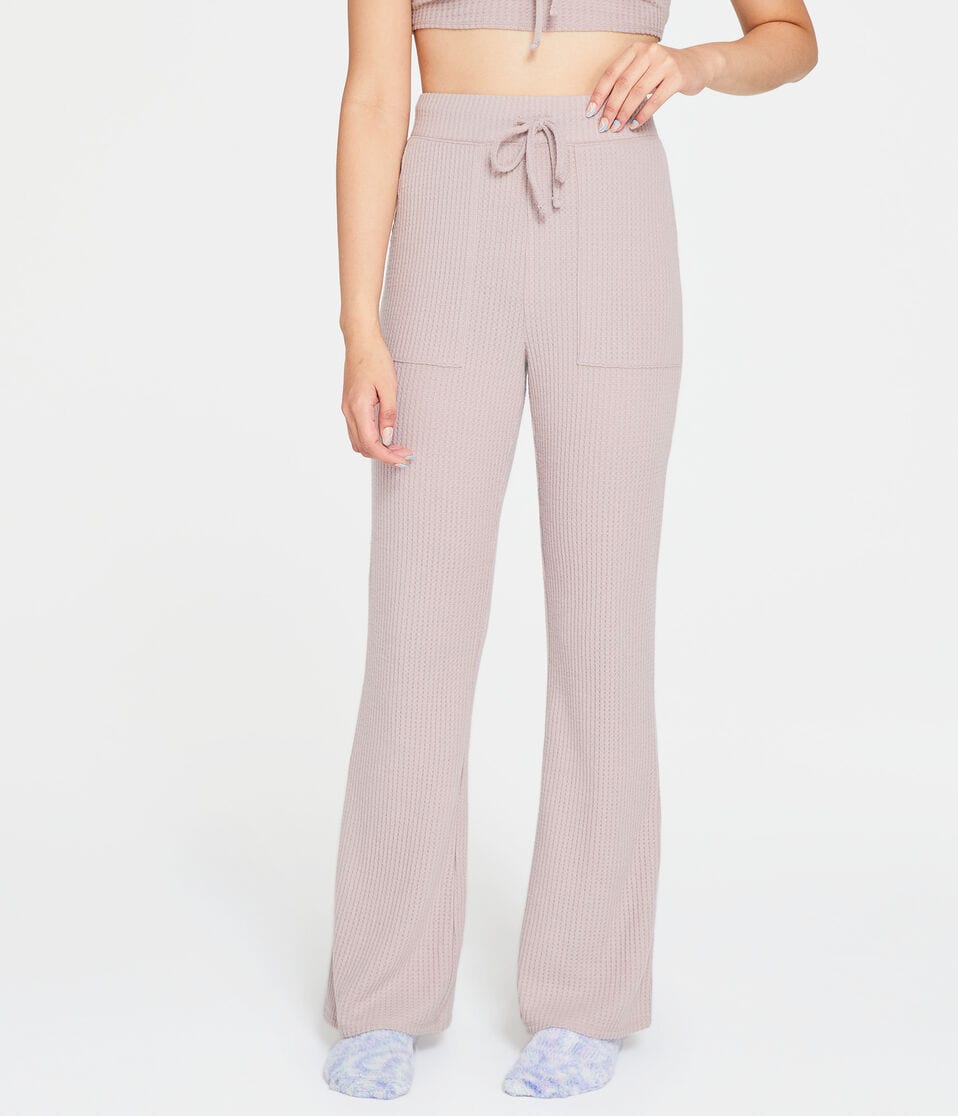 Waffle High-Waisted Sleep Pants