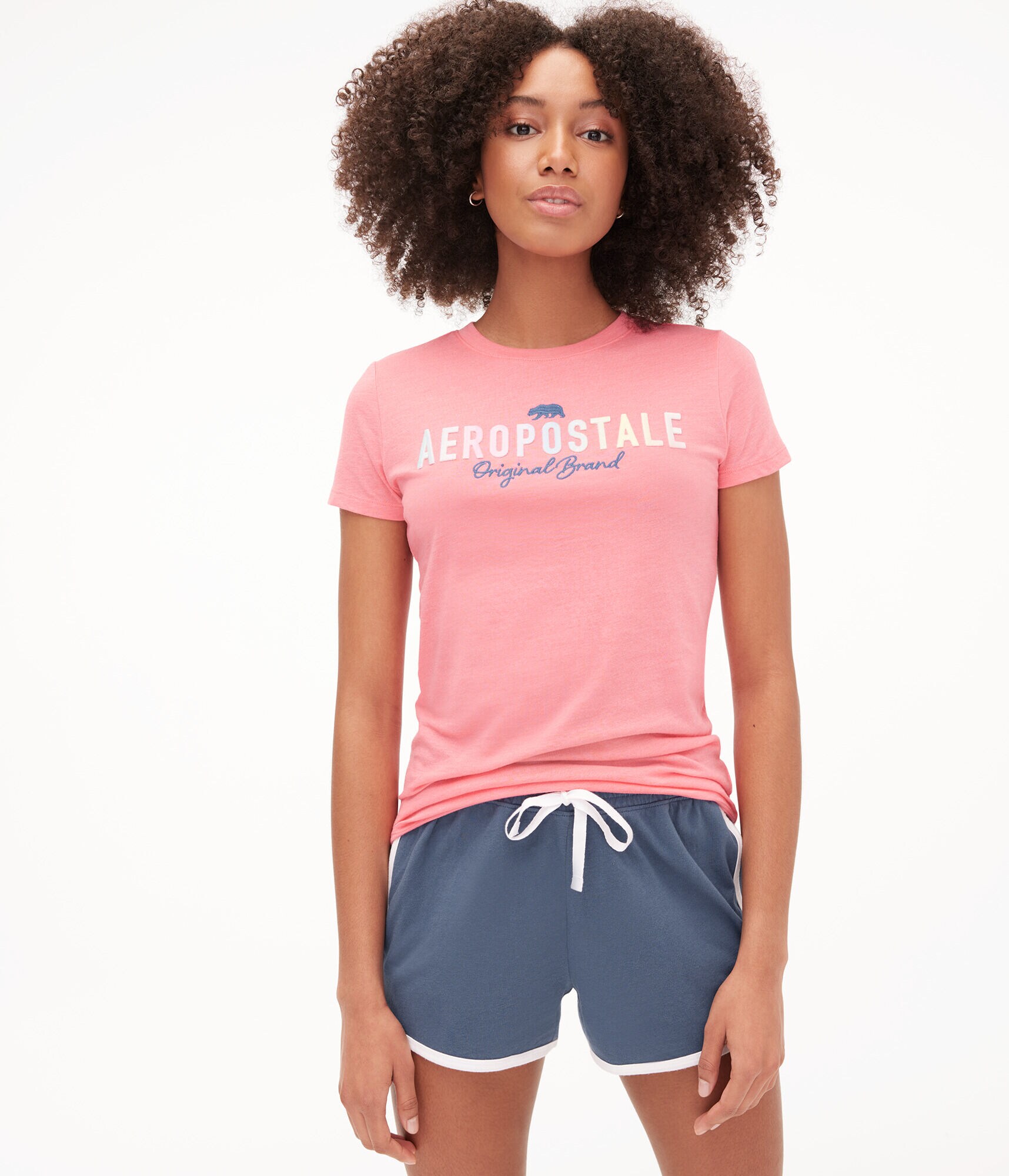 Ombr&eacute; Aeropostale Little Bear Appliqu&eacute; Graphic Tee
