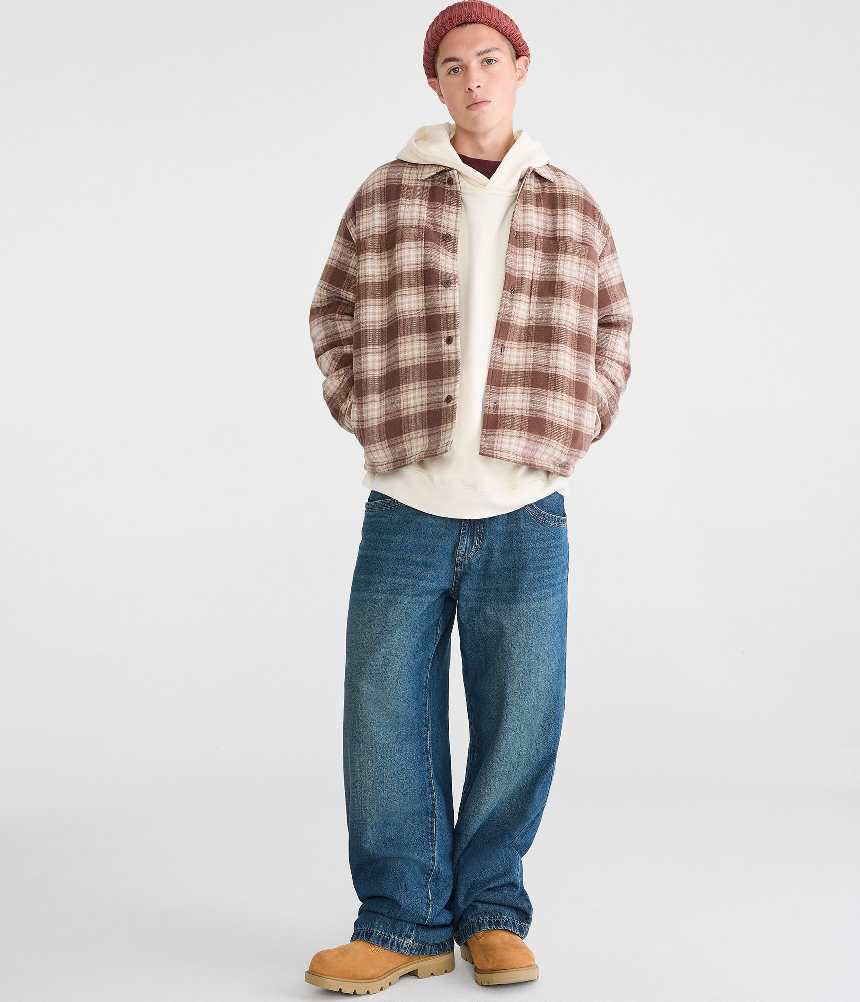 Plaid Boxy Flannel Shacket