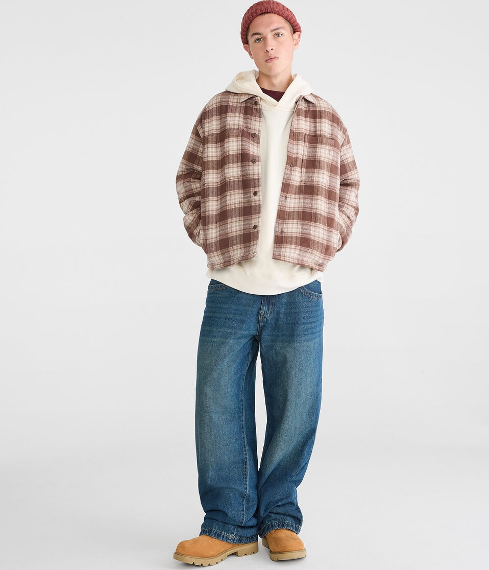 Plaid Boxy Flannel Shacket