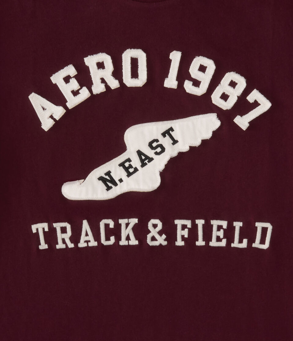 Aero 1987 Track & Field Appliqué Graphic Tee