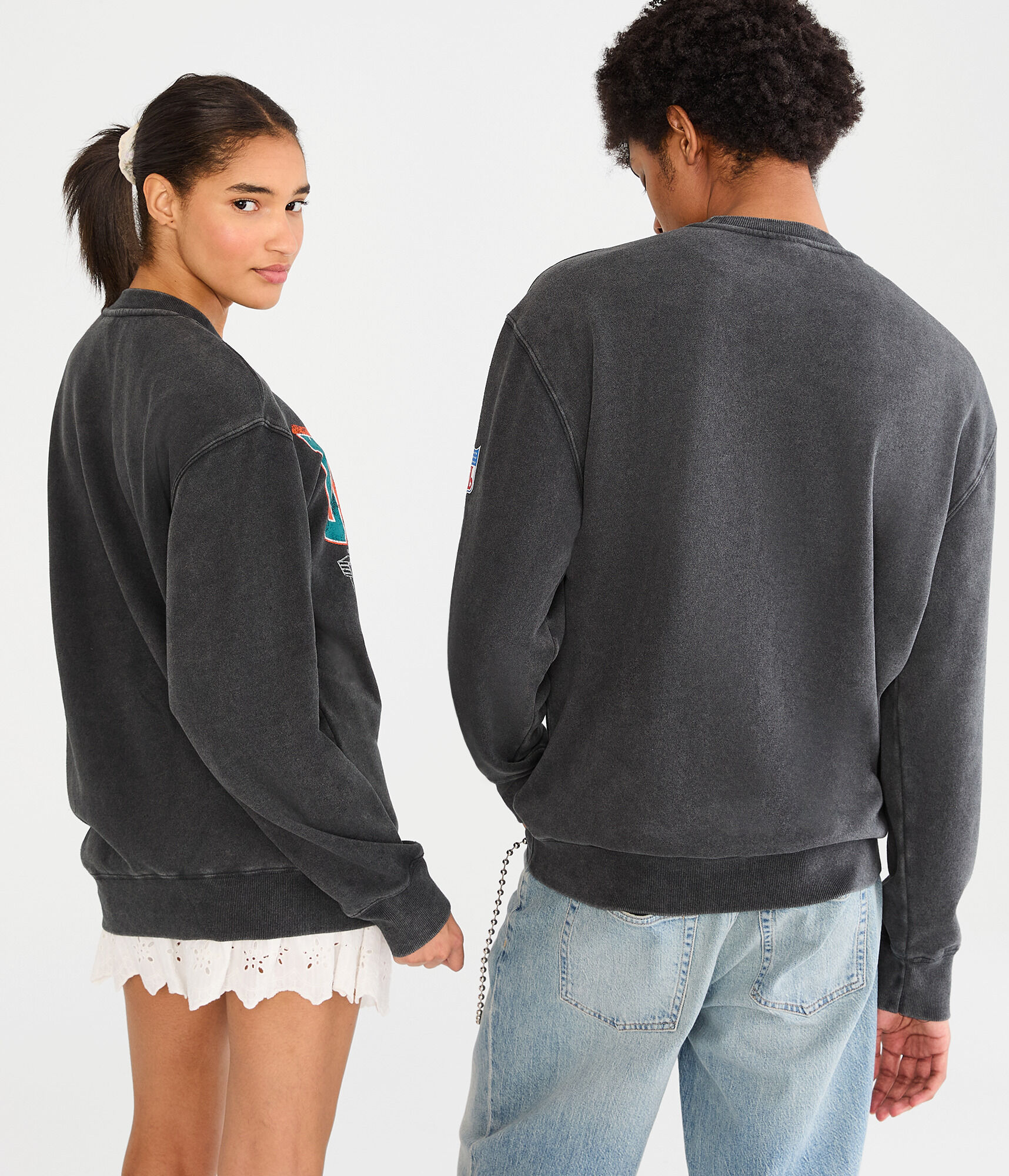 Miami Dolphins Stadium Crew Sweatshirt
