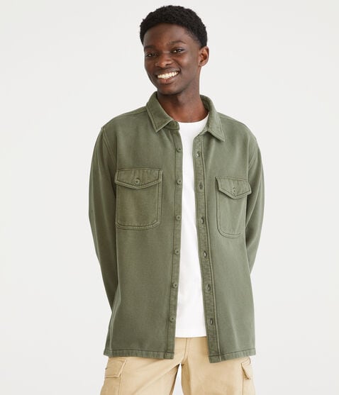 Long Sleeve Fleece Overshirt Long Sleeve Fleece Overshirt