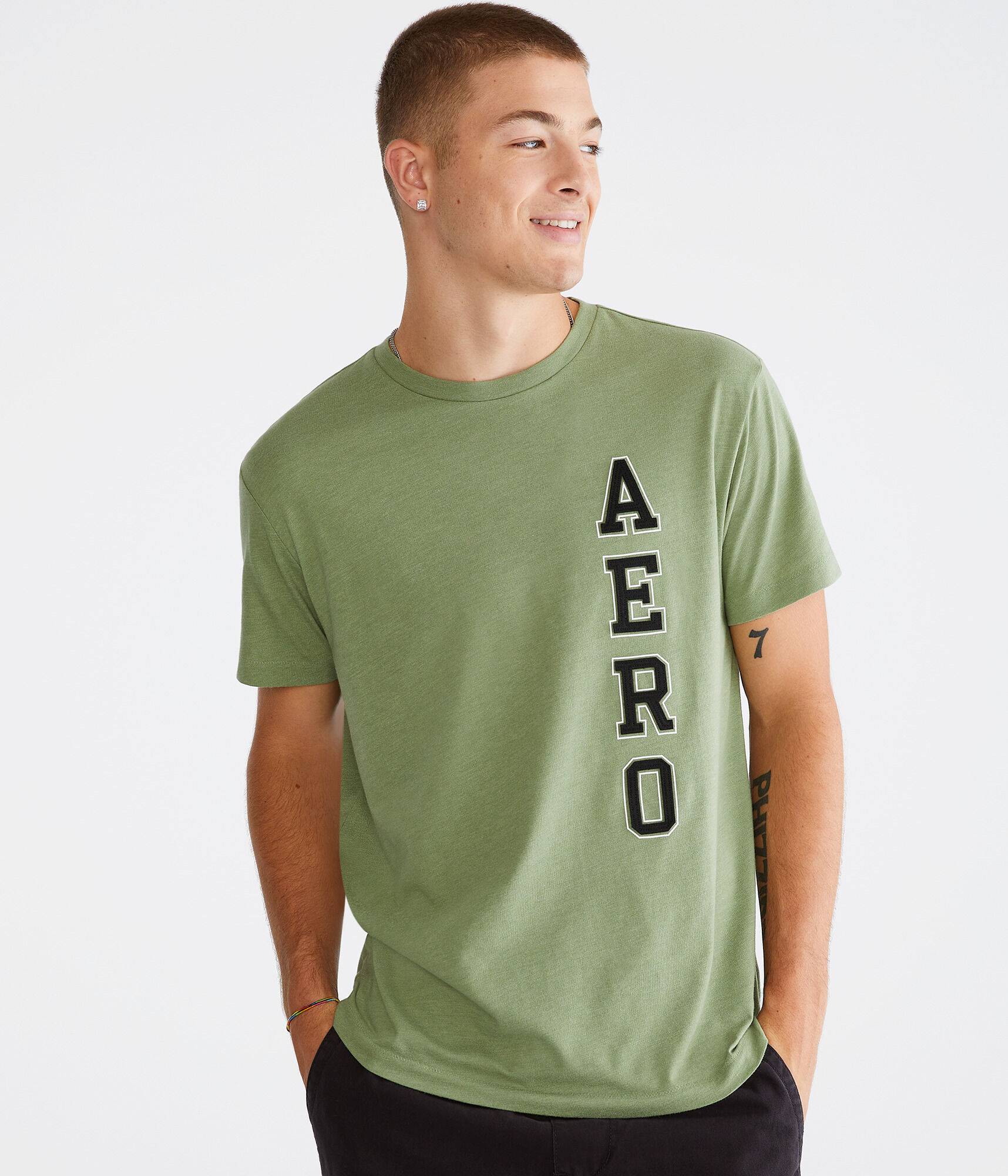 Vertical Aero Appliqu&eacute; Graphic Tee